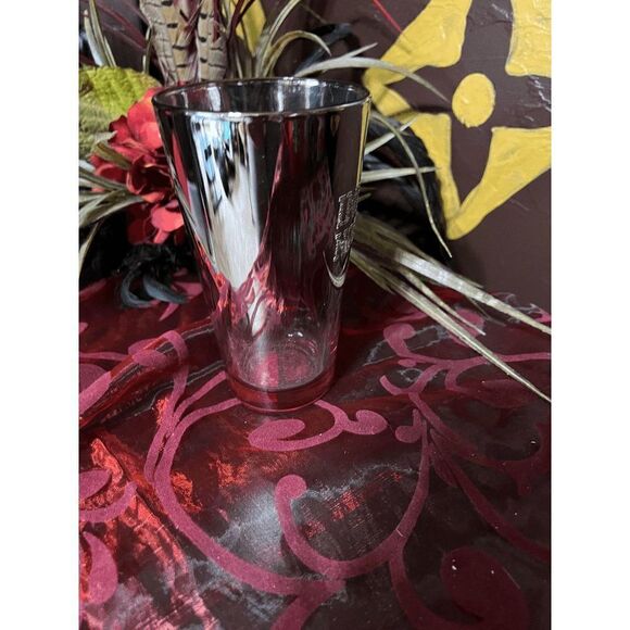 NWT Official Collegiate Indiana Hoosiers Mirrored Beverage Glass - Picture 2 of 3